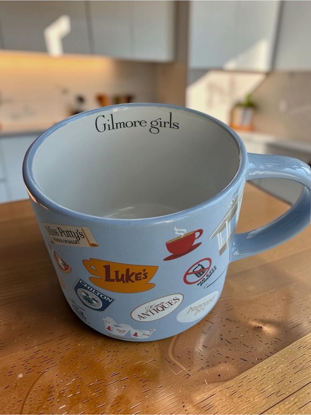 Gilmore Girls “Stars Hollow Icons” 15oz. Blue Ceramic Mug by Zak!